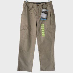 5.11 Tactical Cotton Canvas Cargo Pant Khaki Women's Size 8 TDU EMS Uniform New
